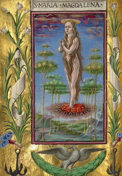 Mary Magdalene Borne Aloft by Taddeo Crivelli